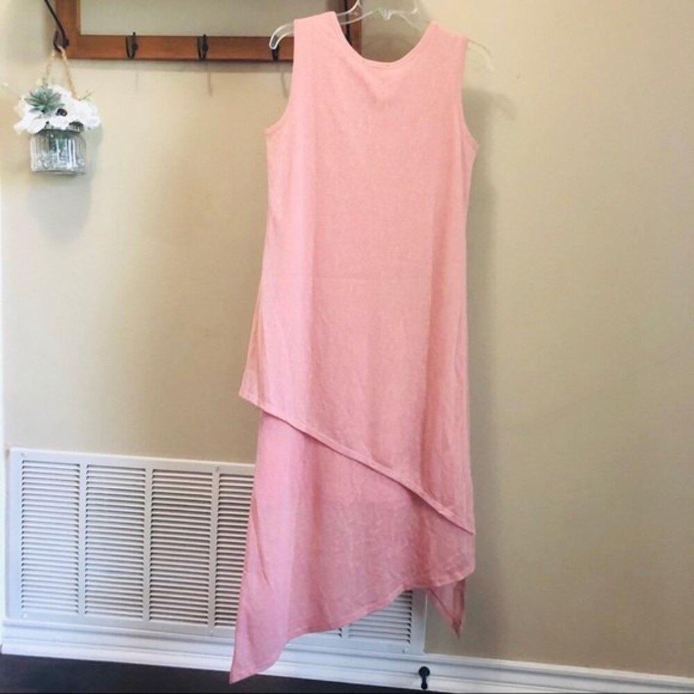 Serena Williams Pink Asymmetrical Sleeveless Tank Dress in Size Small - Picture 8 of 8